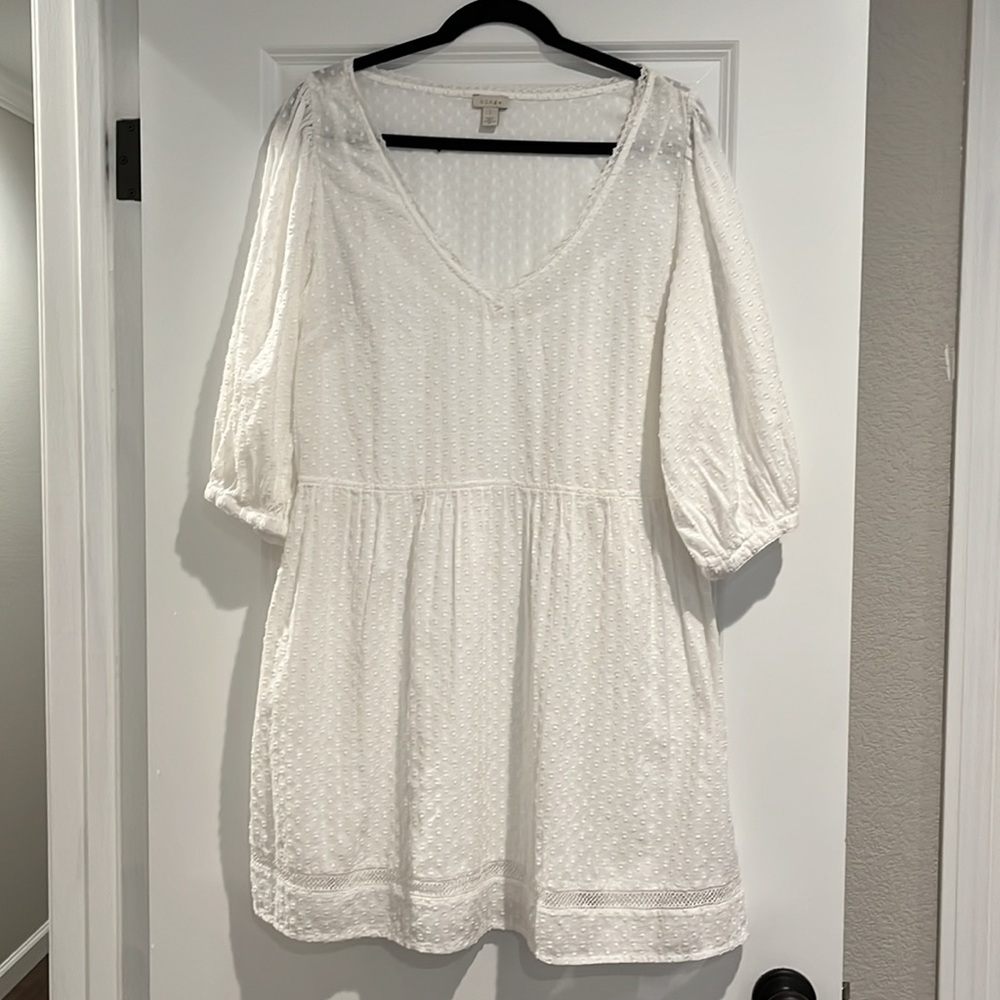 Hinge Swiss Dot dress